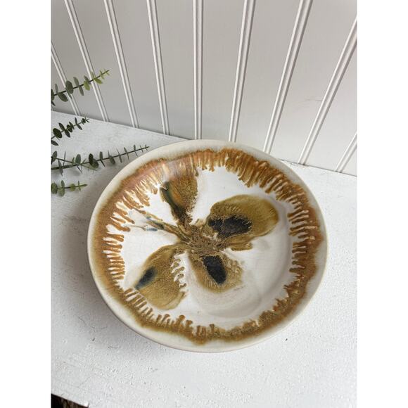 Handmade Studio Pottery BowlArtisan Brown GlazeUnique Ceramic Dish
